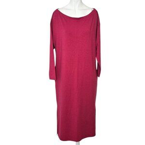Smash + Tess All Day Midi Dress, Berry, Long Sleeve, Pockets, Size XS/S, NWT